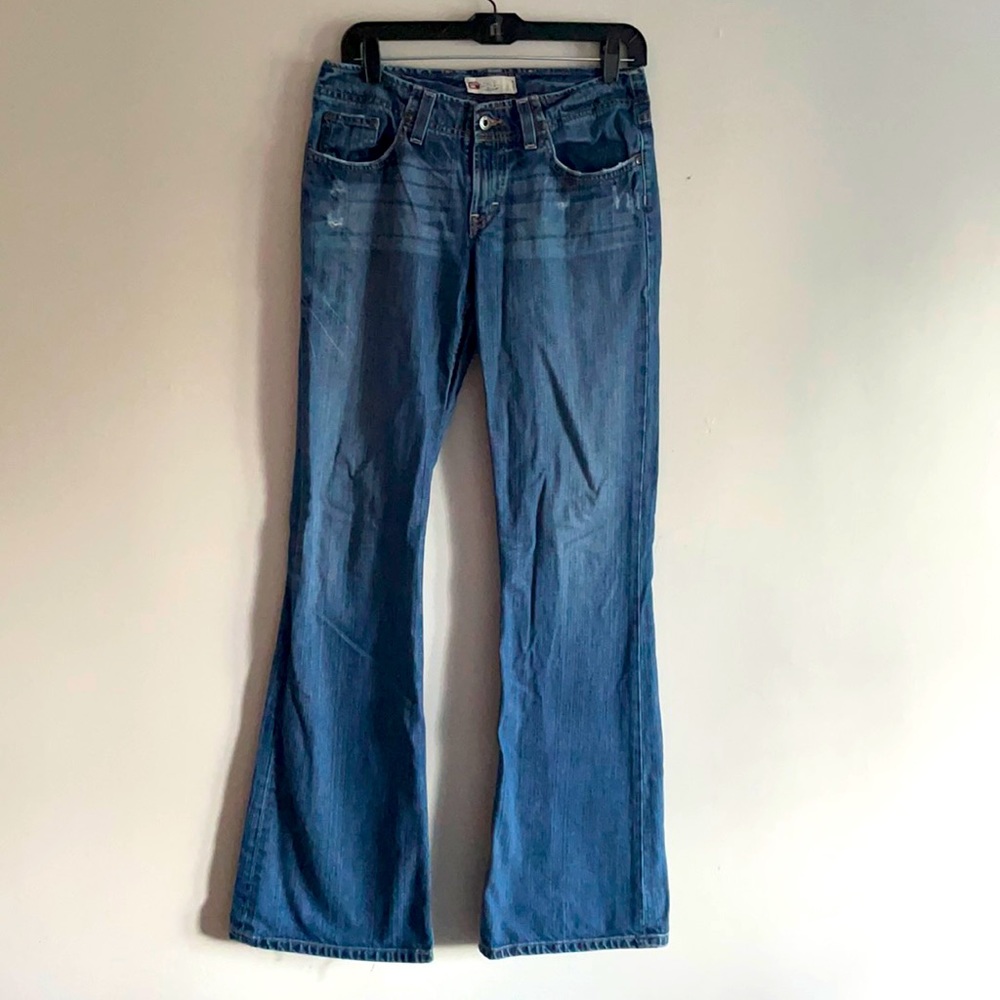 BKE Harlow denim jeans flare leg size 28 western festival cowgirl